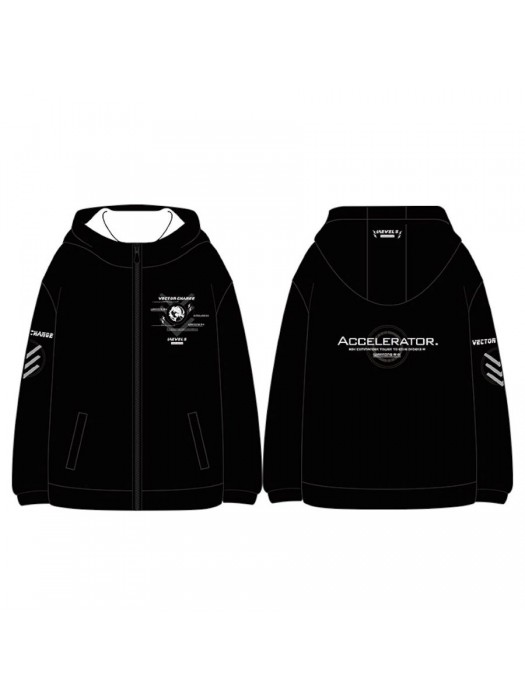 Maglia Felpa Anime con Cappuccio Magical Caricatura Stampa Accelerator INDEX010